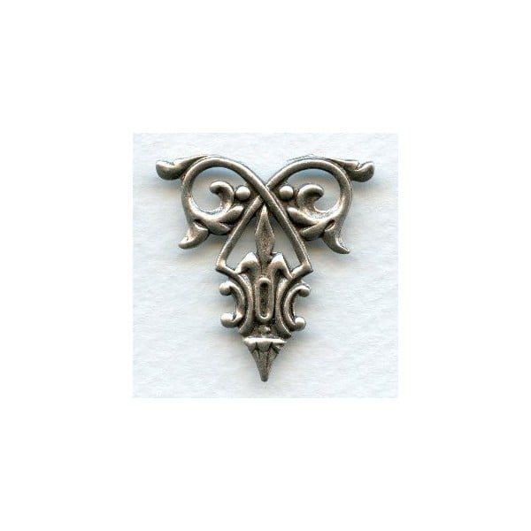 Decorative Filigree Ornament Oxidized Silver (3)