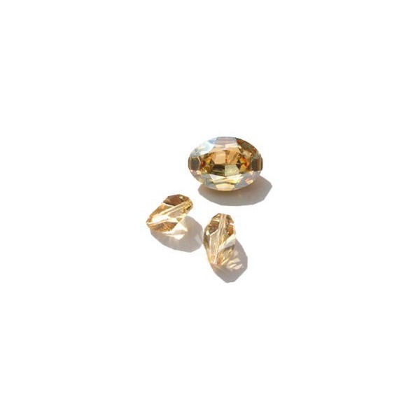 Swarovski Baroque Golden Shadow Crystal Pendant 16x11mm (1) - Image 3