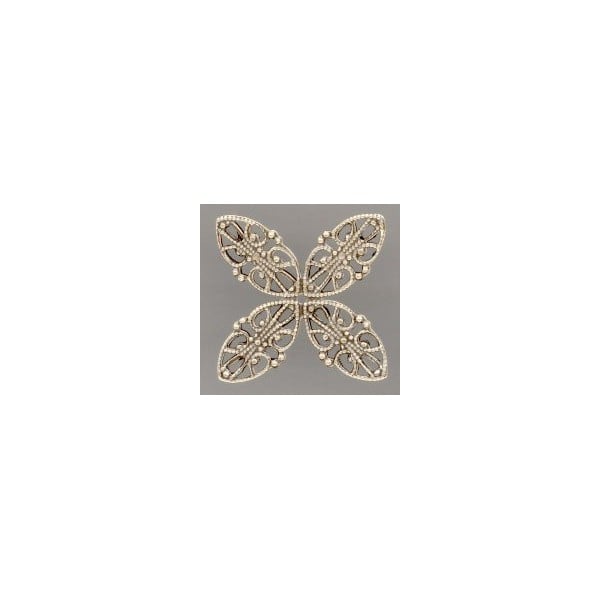 ^Superb Filigree 30mm Oxidized Brass (3)
