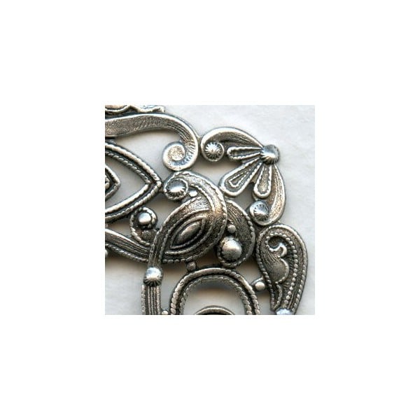 Filigree Framework Oxidized Silver 3 Inches! - Image 2