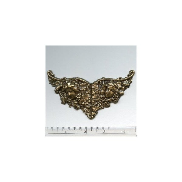 Nouveau Vineyard Nymphs Oxidized Brass Stamping