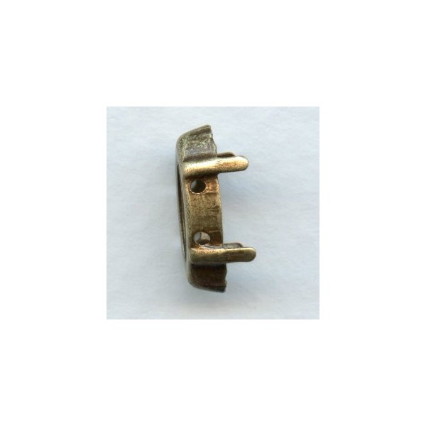 Open Back Navette Settings with Four Holes 15x7mm - Image 2