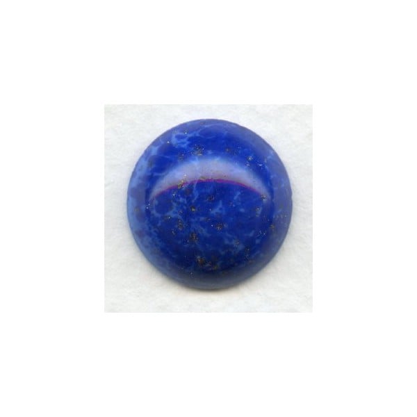 Lapis Blue Glass Cabochon 18mm