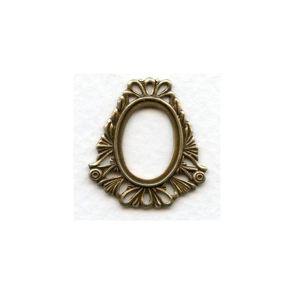 Setting Frame Connector Fancy Border Brass (6)