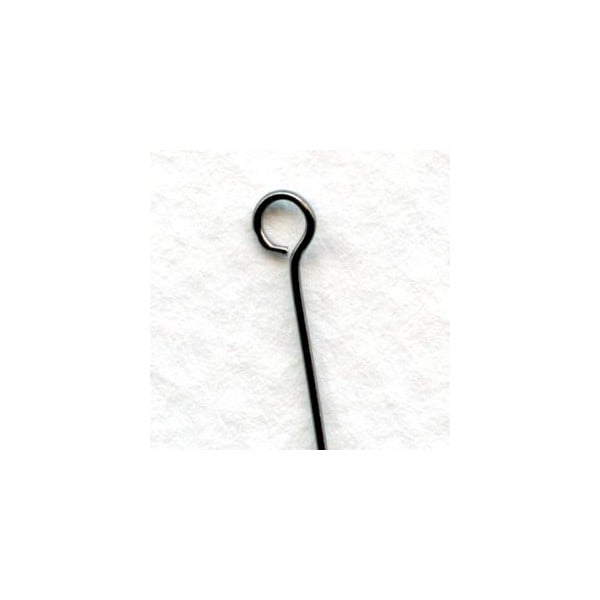 Extra Thin 24 Gauge Eye Pins Gunmetal 2 Inches