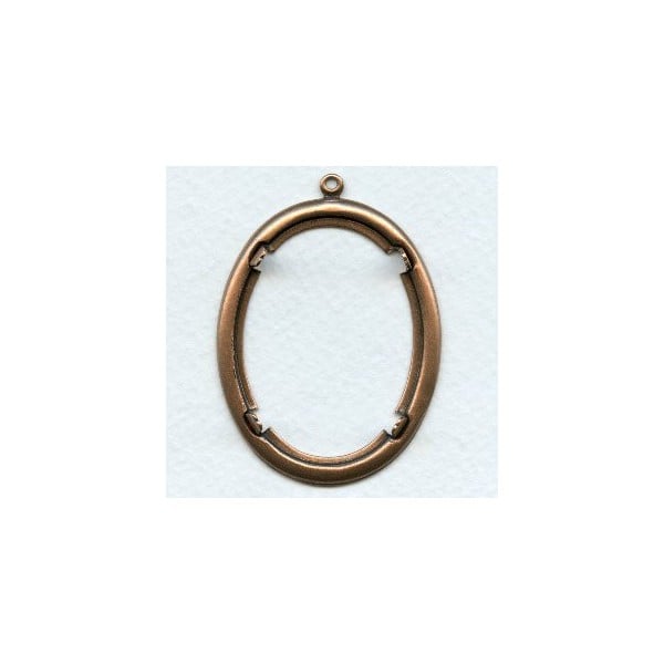 ^Smooth Edge Oxidized Copper Settings 40x30mm (2)