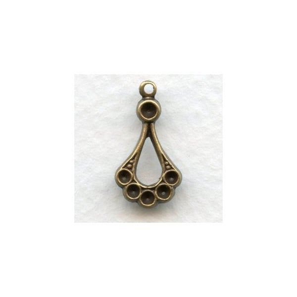^Hoop Pendants with Rhinestone Setting Wells (6)