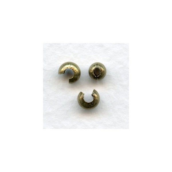 ^Crimp Knot Covers Makes a 4mm Bead Oxidized Brass