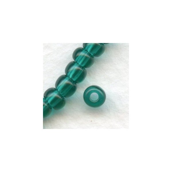 ^Czech Glass Seed Beads Blue Zircon 4mm Size 6/0