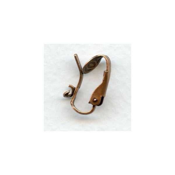 Pierced Look Clip Earring Findings Oxidized Copper (24)