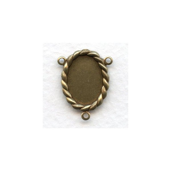 ^Three Way Y-Connector Settings 14x10mm Oxidized Brass (12)