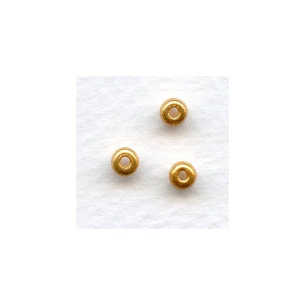 ^Seed Beads Metallic Gold Size 6/0 Czech Glass 4mm