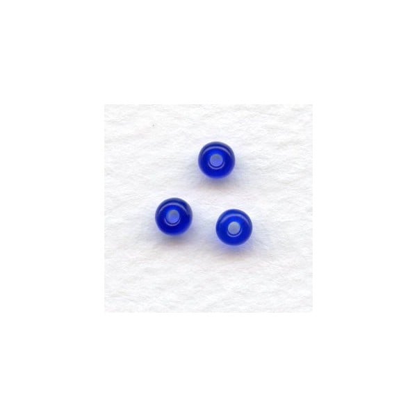 ^Cobalt Blue Czech Glass 4mm Seed Beads Size 6/0