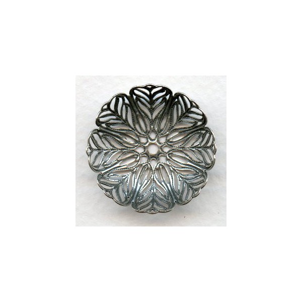 ^Fantastic Bowl Shaped Round Filigrees Oxidized Silver - Image 2