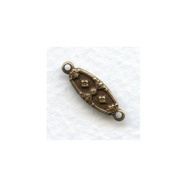 Fancy Little Jewelry Connectors Oxidized Brass (12)