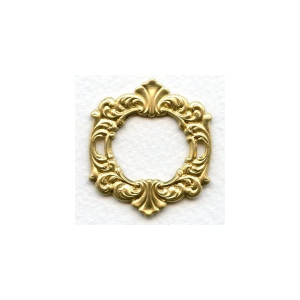 Rococo Style Fancy Framework Raw Brass