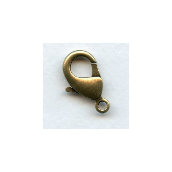Large Lobster Claw Oxidized Brass 23mm Clasps (6)
