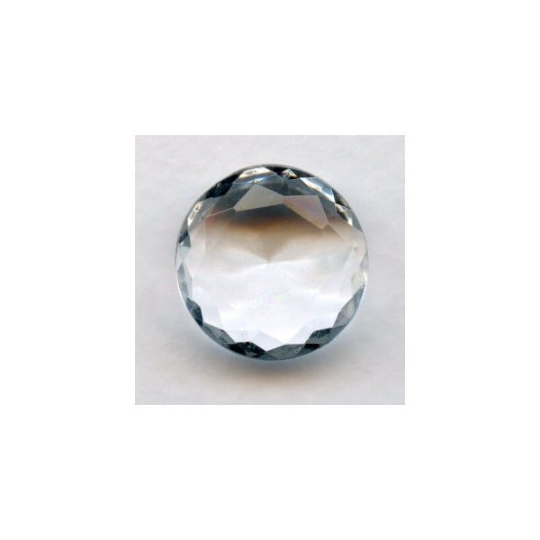 ^Crystal Glass Round Unfoiled Jewelry Stone 18mm