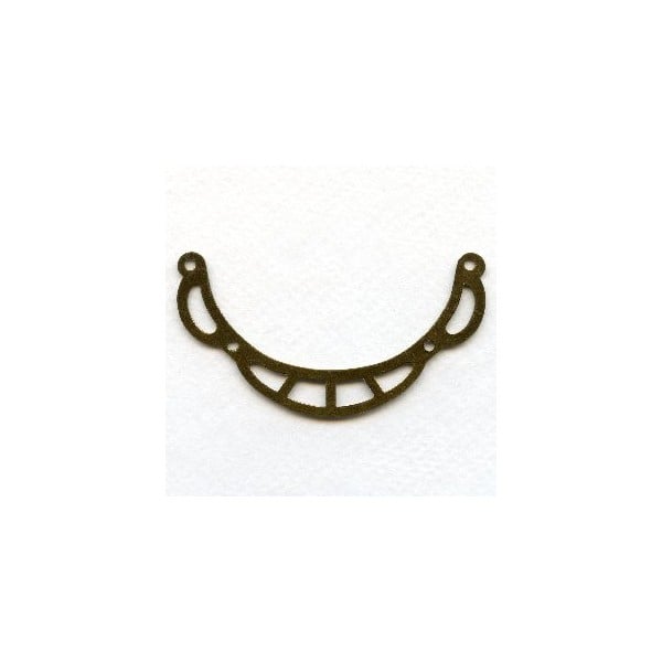 Connector Bases for Necklaces Oxidized Brass 70mm (3)