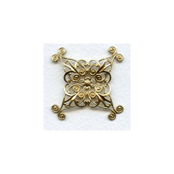 Filigree Wrap 35mm Raw Brass (1)
