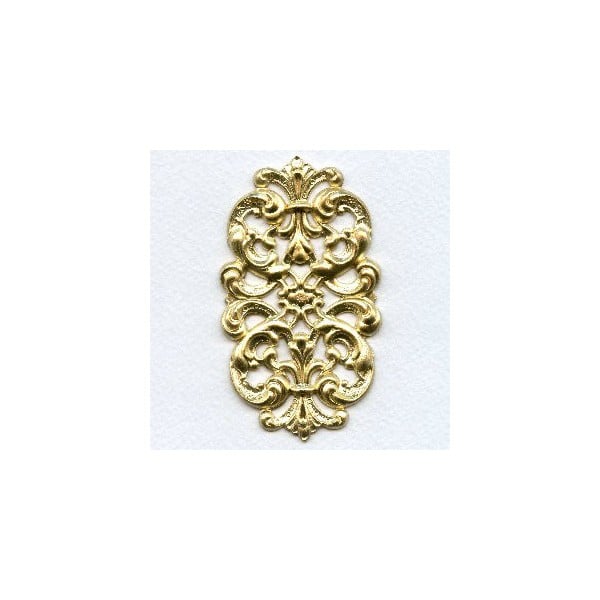 Elegant Dramatic Stamping Raw Brass