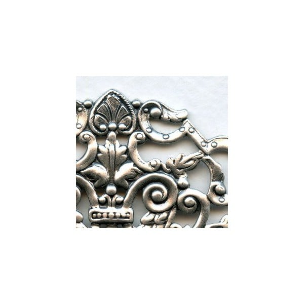 Gorgeous Round Filigree Oxidized Silver 83mm (1) - Image 2