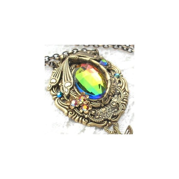 Art Deco Inspired Dragonfly Oxidized Brass 30mm (3) - Image 3
