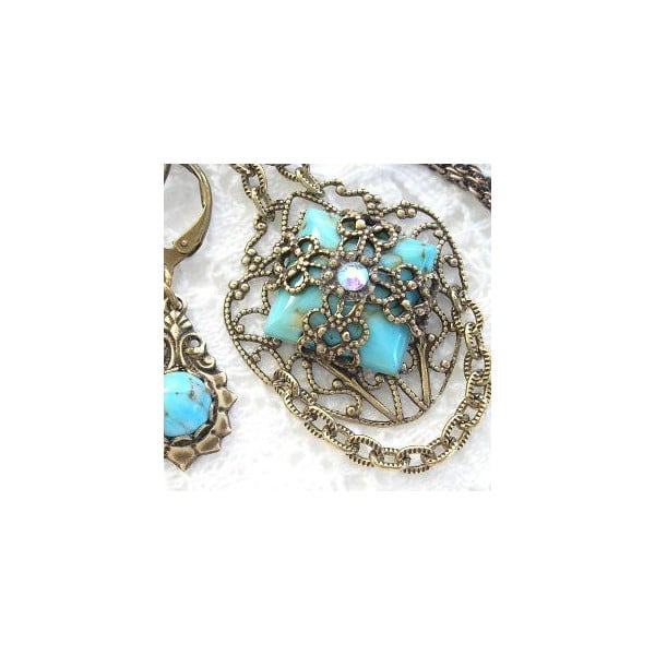 ^Filigrees for Layering or Wrapping Oxidized Brass 16mm - Image 2