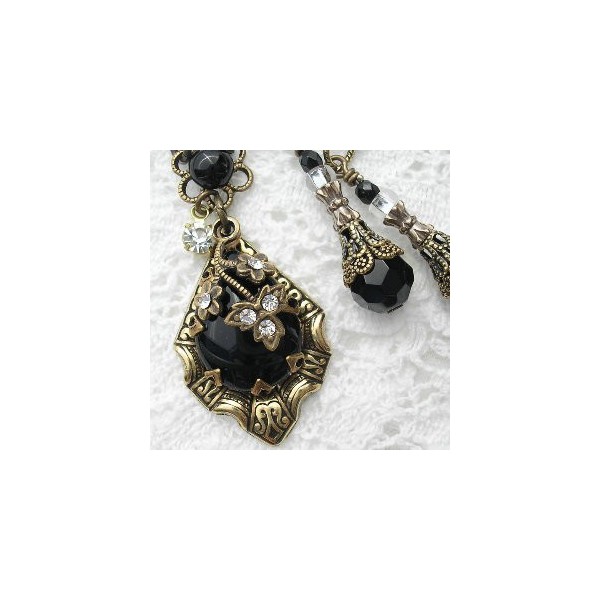 ^Flower and Leaf Sprays to Hold Rhinestones Brass - Image 2