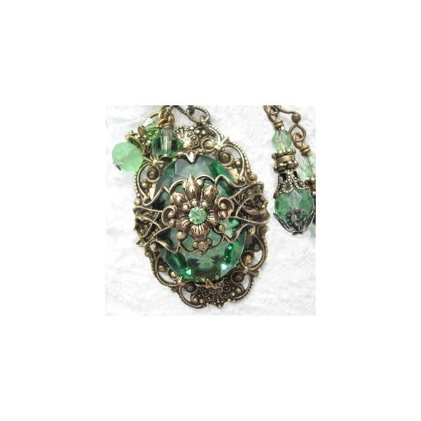 Elaborate Filigree Scrollwork Oxidized Brass (6) - Image 3