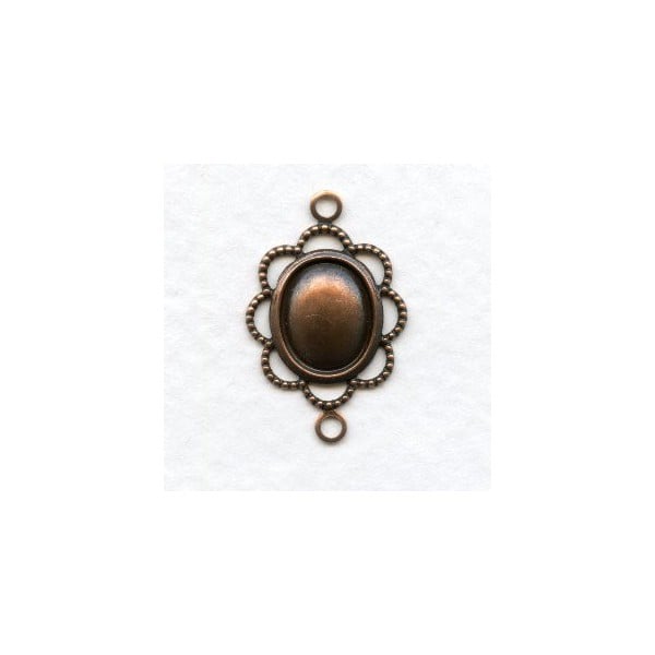 ^Filigree Framed Connectors Oxidized Copper (6)