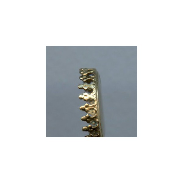 Crown Edge Settings 15mm Raw Brass (6) - Image 2