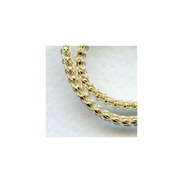 Silver over Gold Chain SilverSilk