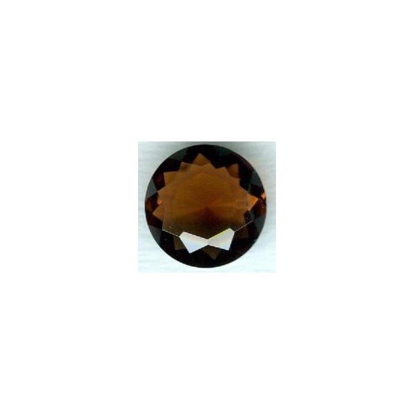 ^Smoked Topaz Round Glass Jewelry Stone 18mm