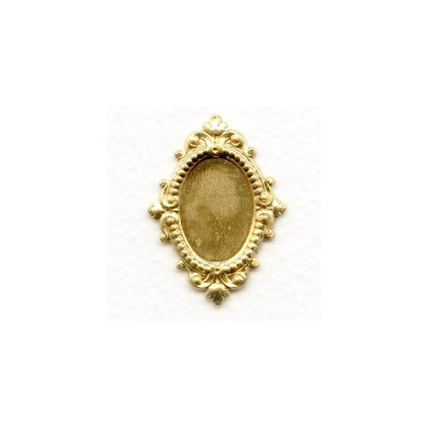 Fabulous Ornate Centerpiece Setting Raw Brass (1)