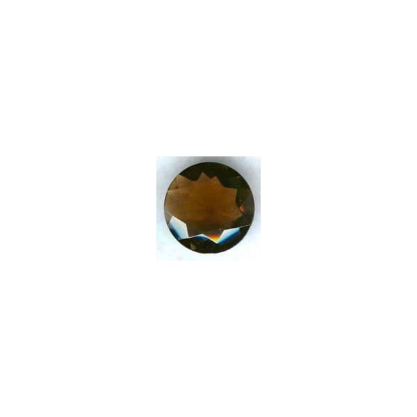 ^Smoked Topaz Glass Round 25mm Unfoiled Jewelry Stone (1)