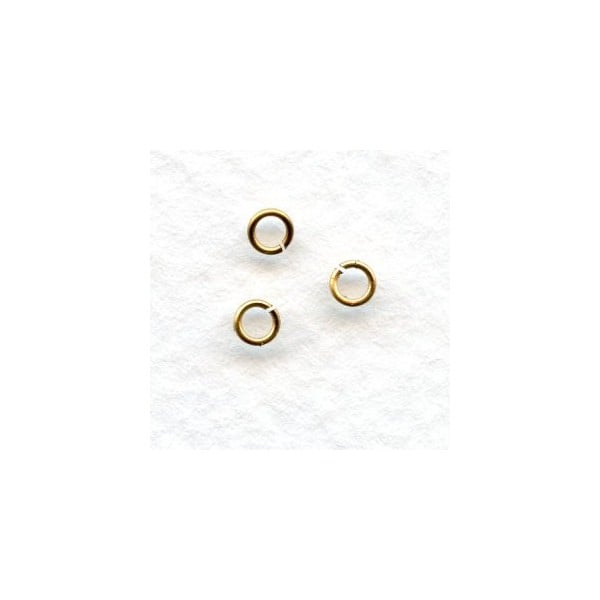 Tiny Jump Rings Round 3mm Raw Brass (200)