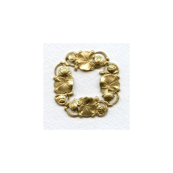 Floral Framework Stampings 41mm Raw Brass (3)