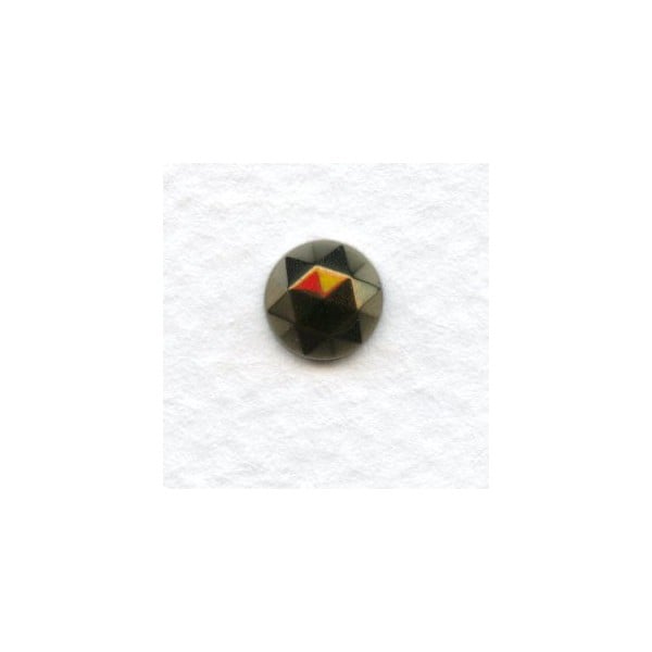 Iris Brown 7mm Flat Back Faceted Top Jewelry Stones (6)