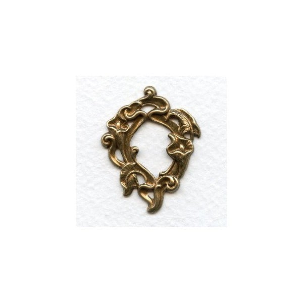 Calla Lilies Small Framework Oxidized Brass 36mm (3)