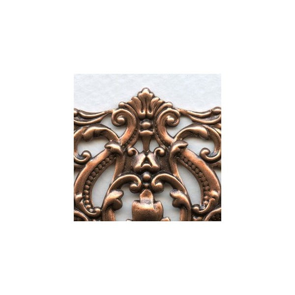 Most Grand of All Oxidized Copper Stamping 5+ Inches (1) - Image 2
