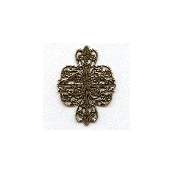 Splendid Filigree Wrap Oxidized Brass 57mm (1)