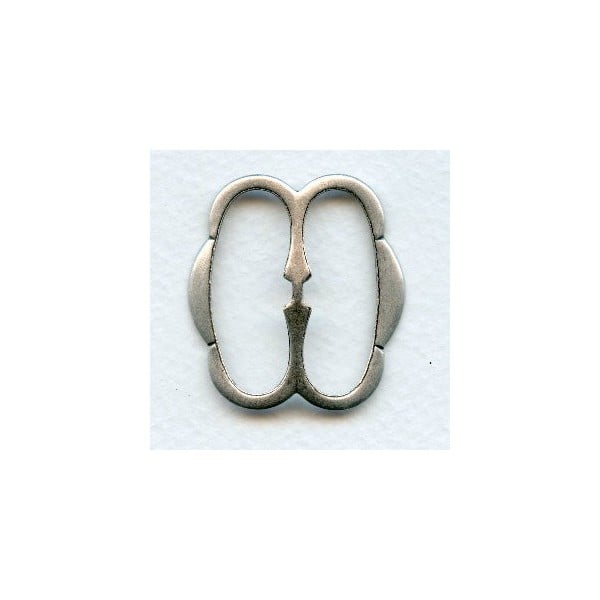 ^Belt Buckles Choker Slides Oxidized Silver Plated Steel