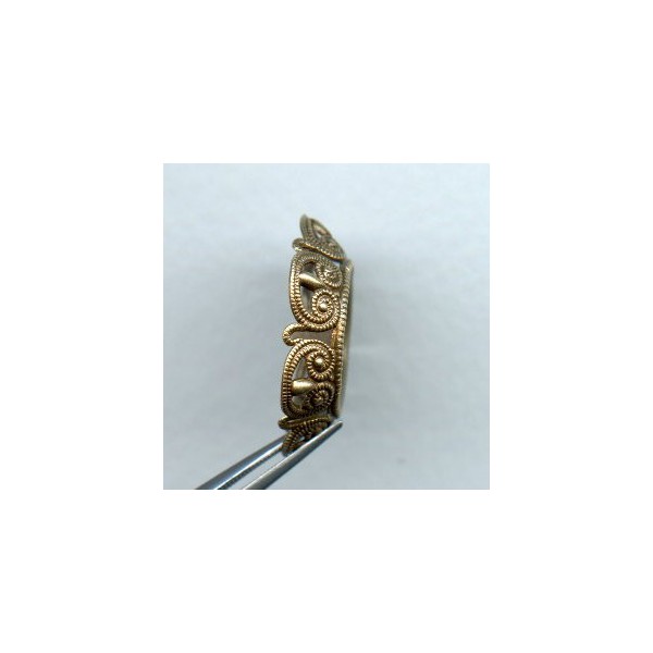 Setting for 14mm Rivoli Stones Oxidized Brass (1) - Image 2
