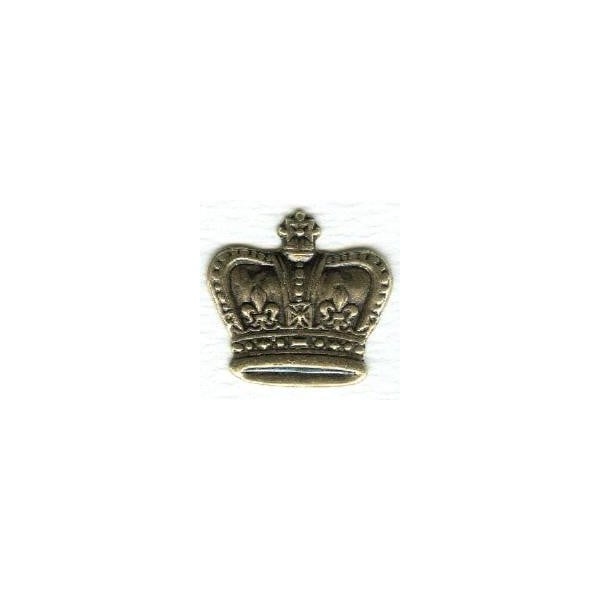 ^Smaller Crown Ornamentation Stampings Oxidized Brass (6)
