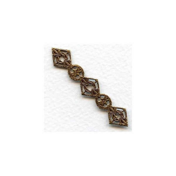 Elegant Borders Oxidized Brass 53x11mm (3)