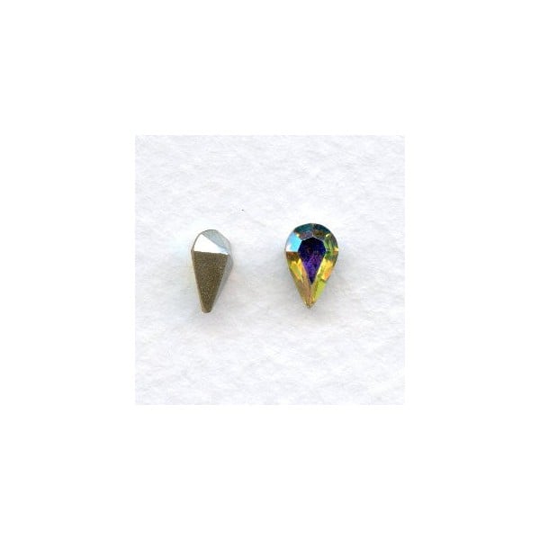 Crystal AB 8x5mm Pear Shaped Stones