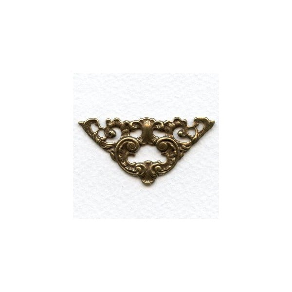 Dramatic Grand Corner Embellishments Oxidized Brass