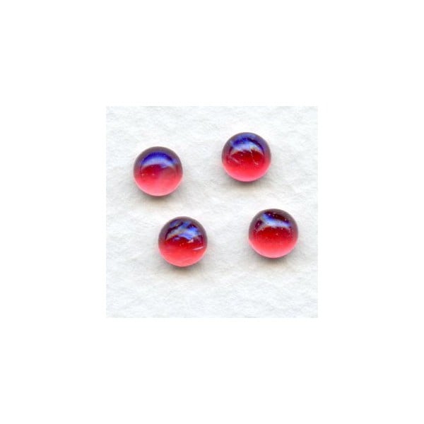 Mexican Opals Dragon Breath Glass Cabochons 5mm (4)