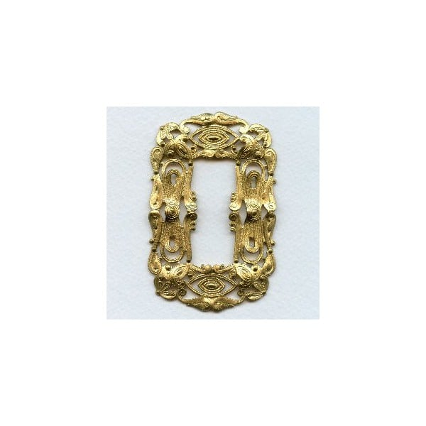 Filigree Framework Raw Brass Three Inches!